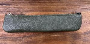 Leder Mäppchen Lana olivgrün